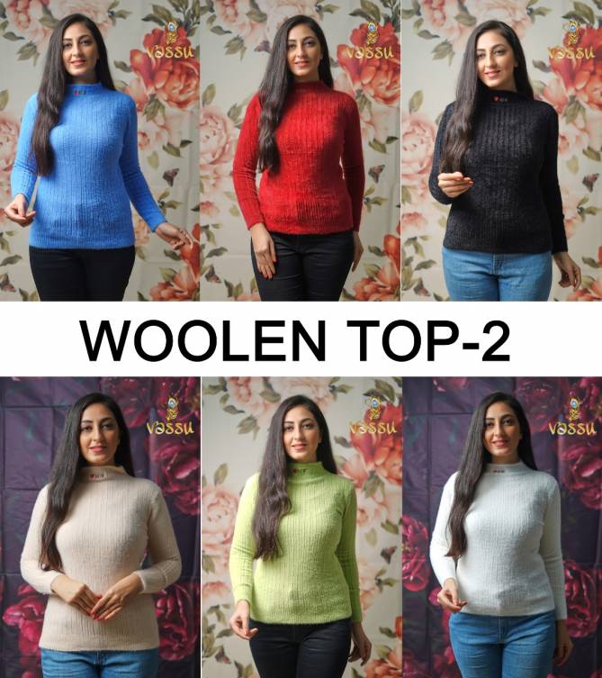Vassu Woolen Top 2 Western Winter Ethnic Wear Fancy Ladies Top Collection
